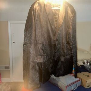 Black paisley print blazer